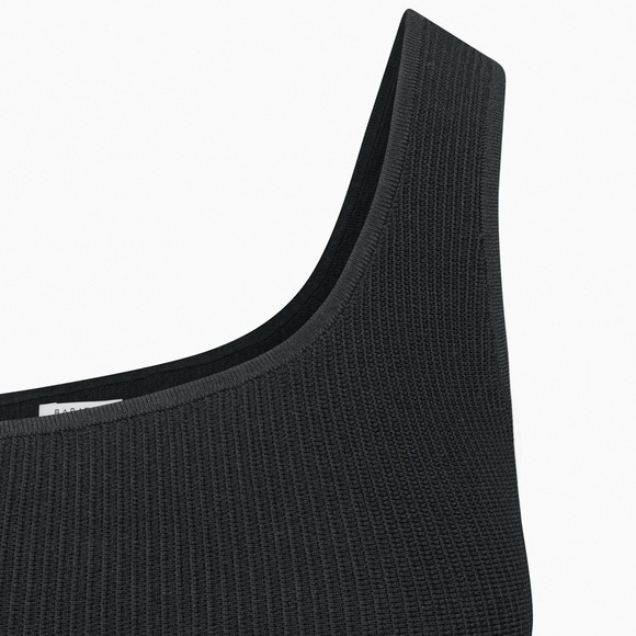 Aritzia Babaton black Sculpt knit one shoulder mini dress - Small - Picture 6 of 6